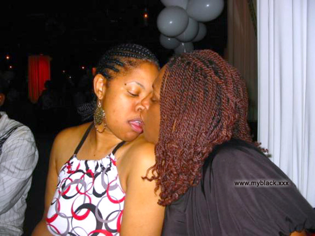 Young African American high school girls kissing in front of. Big-size  picture #5