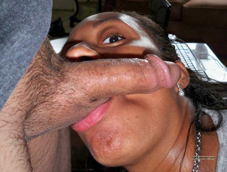 Amateur black wife takes facial cumshot